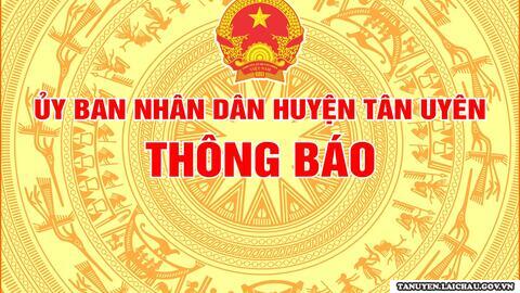 THÔNG BÁO Lịch tiếp công dân tháng 5 năm 2023 của Chủ tịch UBND huyện Tân Uyên
