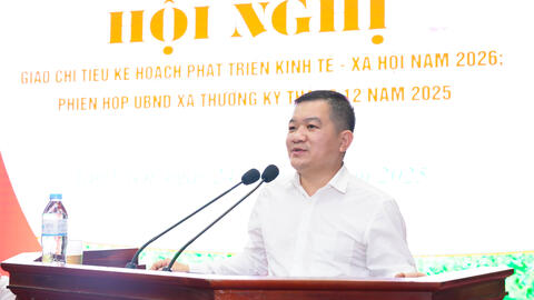 Hội nghị giao chỉ tiêu kế hoạch phát triển kinh tế - xã hội năm 2026