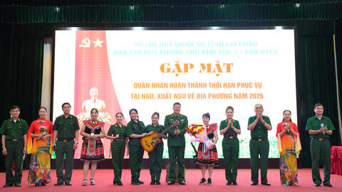 Gặp mặt 262 quân nhân hoàn thành thời hạn phục vụ tại ngũ, xuất ngũ trở về địa phương năm 2026