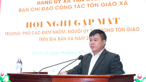 Gặp mặt Trưởng, Phó các điểm nhóm, người uy tín trong tôn giáo năm 2026