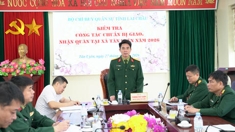 Tân Uyên chuẩn bị tốt cho công tác Lễ giao, nhận quân năm 2026