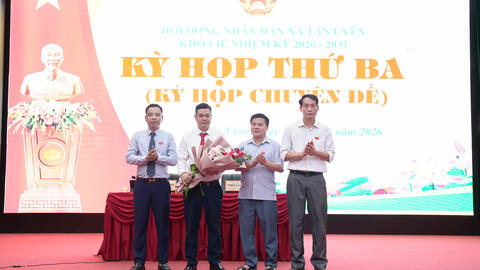 Kỳ họp thứ ba (kỳ họp chuyên đề) HĐND xã Tân Uyên khóa II, nhiệm kỳ 2026-2031
