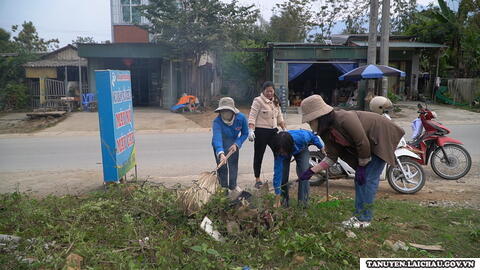 Xã Thân Thuộc duy trì và nâng cao tiêu chí môi trường trong xây dựng NTM