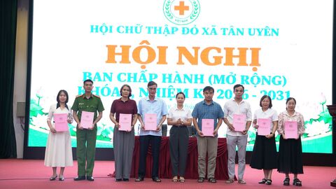 Tân Uyên kiện toàn tổ chức Hội Chữ thập đỏ, nâng cao hiệu quả hoạt động nhân đạo