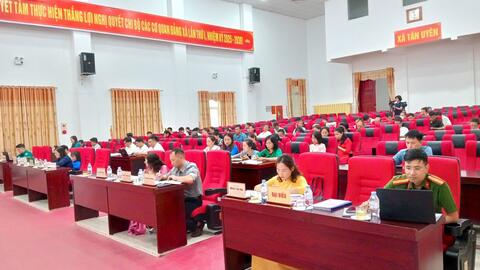 HỘI NGHỊ BAN CHẤP HÀNH ĐẢNG BỘ XÃ TÂN UYÊN