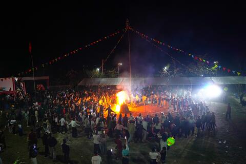 ĐỘC ĐÁO LỄ HỘI XÒE CHIÊNG DÂN TỘC THÁI THÔN PHIÊN PHÁT, XÃ TÂN UYÊN