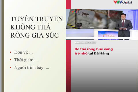 Tài liệu tuyên truyền không thả rông gia súc