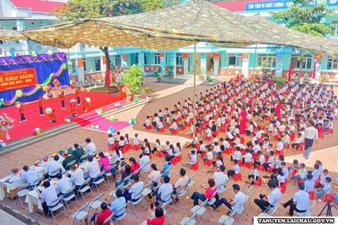 Trường Tiểu học xã Phúc Khoa khai giảng năm học mới 2024-2025