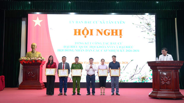 Tân Uyên: Tổng kết công tác bầu cử đại biểu Quốc hội khóa XVI và đại biểu HĐND các cấp, nhiệm kỳ 2026 – 2031