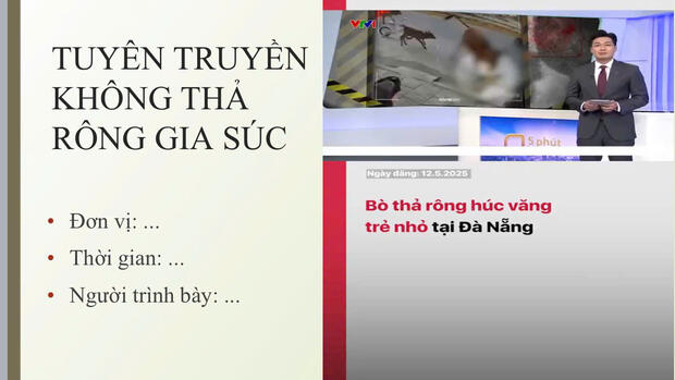 Tài liệu tuyên truyền không thả rông gia súc